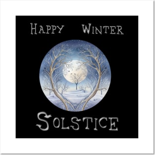 Happy Winter Solstice Posters and Art